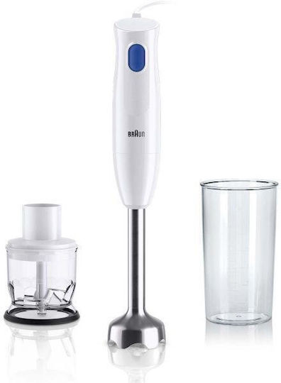 Braun Multi Quick 1 Ραβδομπλέντερ με Ανοξείδωτη Ράβδο 450W Λευκό