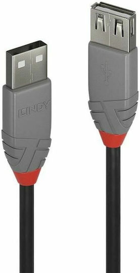 Lindy USB 2.0 Cable USB-A male - USB-A female 5m (36705)