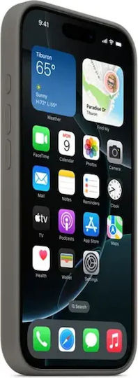 Apple Silicone Case with MagSafe Back Cover Σιλικόνης Stone Gray (iPhone 16 Pro) MYYL3ZM/A - Image 2