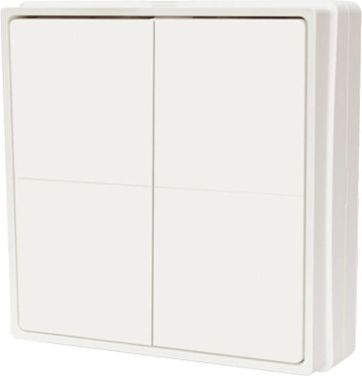 Shelly Button 4 Smart Ενδιάμεσος Διακόπτης Bluetooth BLUWallswitch4