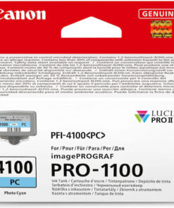 Alternative view of Canon PFI-4100 Γνήσιο Μελάνι Εκτυπωτή InkJet Photo Κυανό (6781C001)