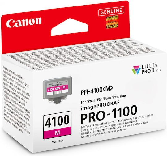 Canon PFI-4100 Γνήσιο Μελάνι Εκτυπωτή InkJet Ματζέντα (6779C001)