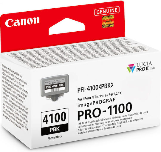 Canon PFI-4100 Γνήσιο Μελάνι Εκτυπωτή InkJet Photo Μαύρο (6777C001)