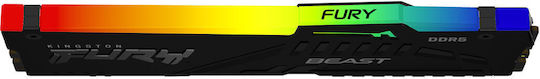Kingston Fury Beast DDR5 με Module 1x16GB και Ταχύτητα 6000 για Desktop KF560C36BBE2A-16 - Image 4