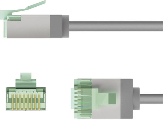 Goobay U/FTP (STP) Καλώδιο Δικτύου Ethernet 0.5m Γκρι 1τμχ 74345 - Image 7