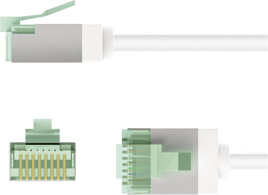 Goobay U/FTP (STP) Καλώδιο Δικτύου Ethernet 0.5m Λευκό 1τμχ 74359 - Image 7