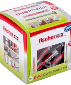 fischer Duopower Ούπα Πλαστικό 8x65mm 65τμχ 538261