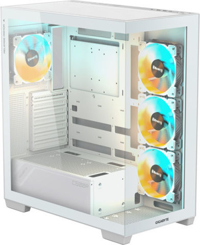 Gigabyte C500 Panoramic Stealth Gaming Midi Tower Κουτί Υπολογιστή με Πλαϊνό Παράθυρο και RGB Φωτισμό Ice - Image 5