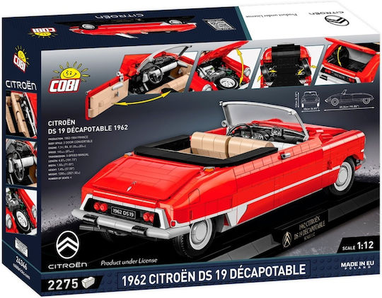 Cobi Τουβλάκια 1962 Citroen Ds 19 Decapotable Executive Edition για 10+ Ετών 2275τμχ COBI-24346 - Image 2