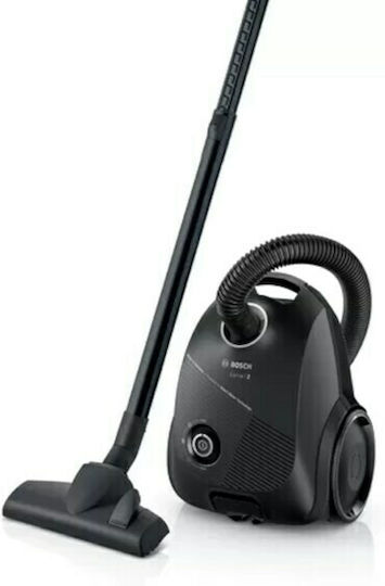 Bosch BGLS2BA1 Ηλεκτρική Σκούπα 600W με Σακούλα 3.5lt Μαύρη - Image 2