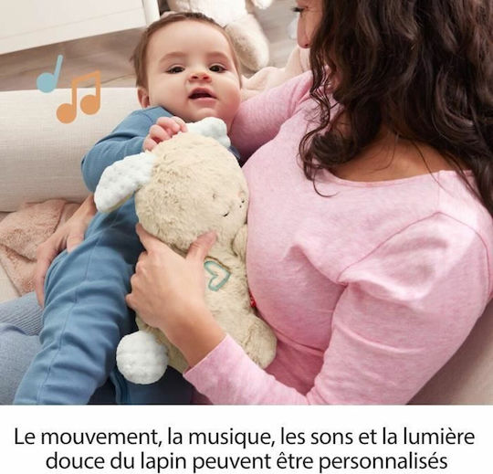 Fisher Price Ζωάκι Κουνελάκι από Ύφασμα με Μουσική για Νεογέννητα 274845 - Image 5