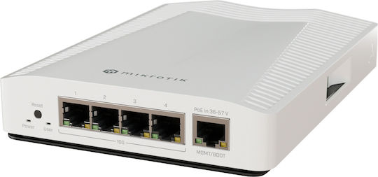 MikroTik CRS304-4XG-IN v7 Unmanaged L2 PoE Switch με 4 Θύρες Gigabit (1Gbps) Ethernet