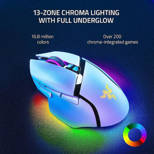 Razer Basilisk V3 Pro 35K Ασύρματο RGB Gaming Ποντίκι 35000 DPI Λευκό - Image 3