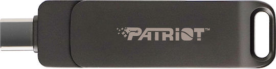 Patriot Rage 32GB USB 3.2 Stick με σύνδεση USB-A & USB-C Μαύρο - Image 2