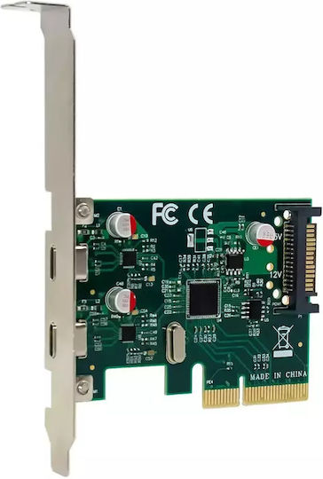 Conceptronic Κάρτα PCIe σε 2 θύρες Type-C (EMRICK07G) - Image 2