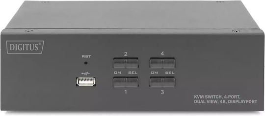 Digitus DS-12882 KVM Switch 4 Port Dual Display 4K - Image 4