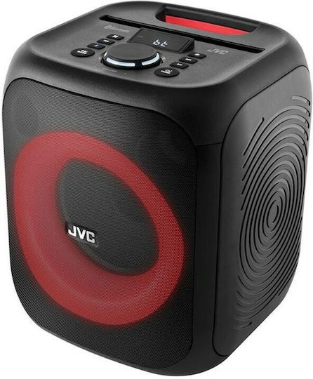JVC Ηχείο Karaoke με Ενσύρματo Μικρόφωνο και Εφέ Φωτισμού 1250820 σε Μαύρο Χρώμα