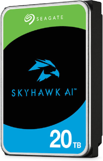 Seagate Skyhawk AI 512E 20TB HDD Σκληρός Δίσκος 3.5" SATA III 7200rpm με 512MB Cache για NAS / Server / Καταγραφικό ST20000VE003 - Image 3