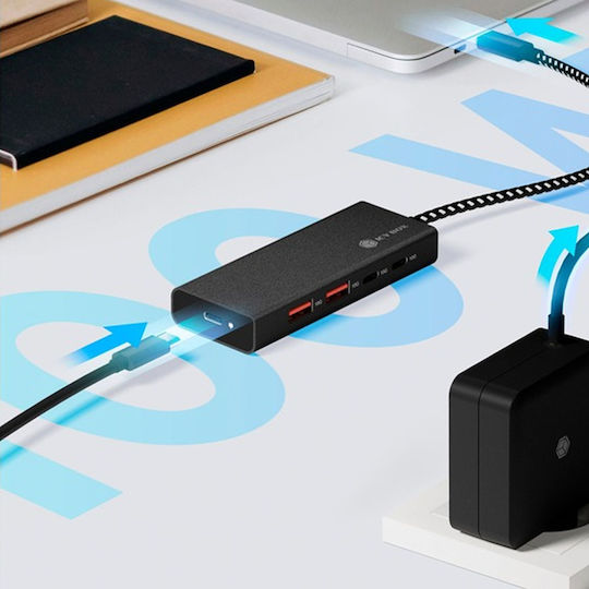 Icy Box USB 3.2 Hub 5 Θυρών με σύνδεση USB-C (IB-HUB1436-CPD) - Image 3