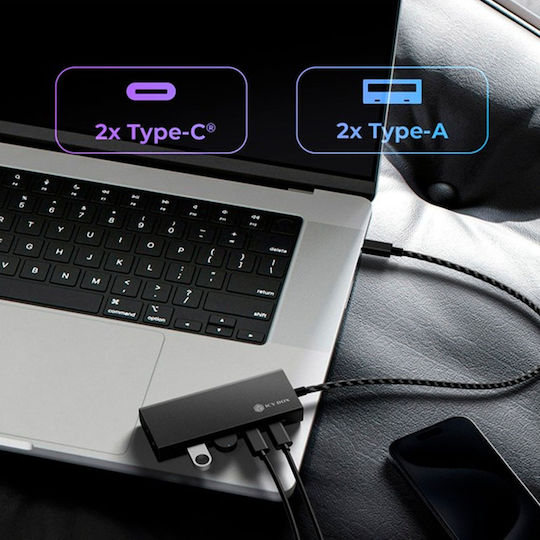 Icy Box USB 3.2 Hub 5 Θυρών με σύνδεση USB-C (IB-HUB1436-CPD) - Image 5