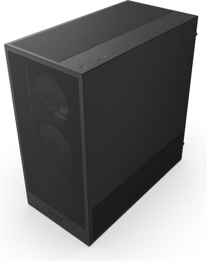 NZXT H5 (2024) Flow Midi Tower Κουτί Υπολογιστή με Πλαϊνό Παράθυρο και RGB Φωτισμό Μαύρο - Image 4