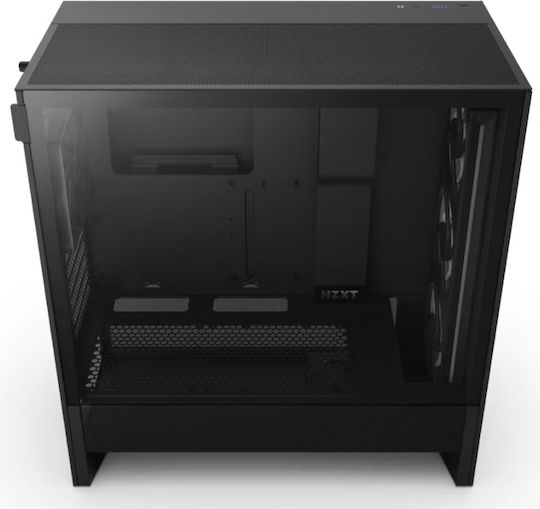 NZXT H5 (2024) Flow Midi Tower Κουτί Υπολογιστή με Πλαϊνό Παράθυρο και RGB Φωτισμό Μαύρο - Image 5