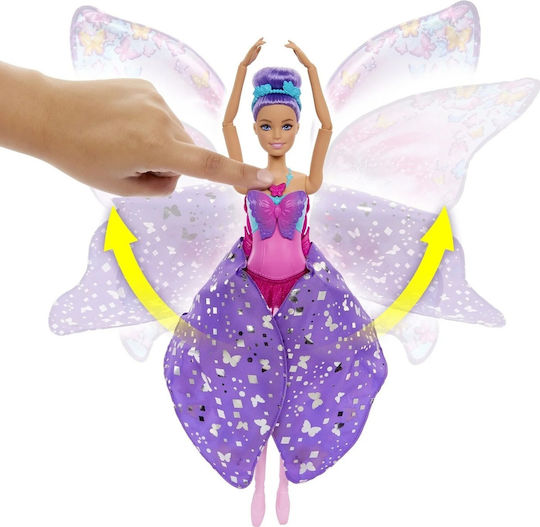 Barbie Μπαλαρίνα Πεταλούδα Κούκλα για 3+ Ετών 30εκ. HXJ10 - Image 3