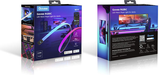Govee Αδιάβροχη Smart Ταινία LED Wi-Fi 220V RGB Φως 2m Neon Flex με Τροφοδοτικό H61C2 - Image 12