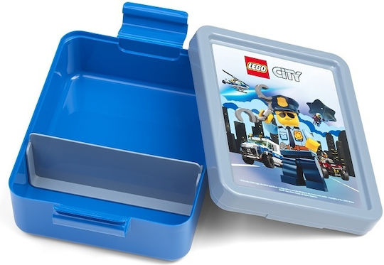 LEGO City Πλαστικό Παιδικό Δοχείο Φαγητού 1lt Γαλάζιο 40521735 - Image 2