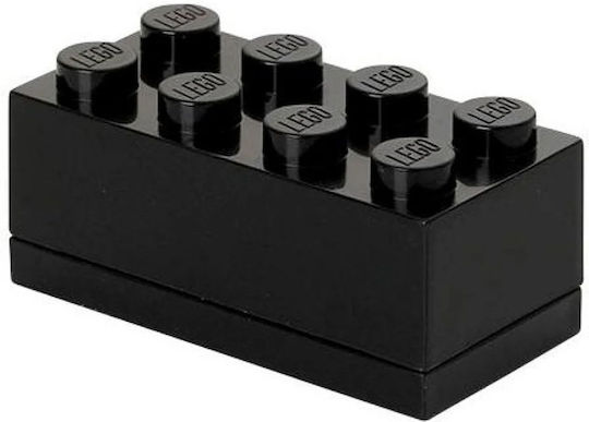 LEGO Mini Πλαστικό Παιδικό Δοχείο Φαγητού Μαύρο 40121733 - Image 3