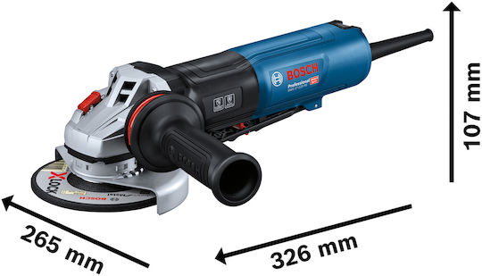 Bosch GWS 17-125 Τροχός 125mm Ρεύματος 1700W με Ρύθμιση Στροφών