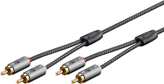 Goobay Cable 2x RCA male - 2x RCA male 5m 65295 - Image 2