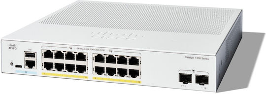 Cisco Catalyst 1300 Managed L2 / L3 PoE Switch με 16 Θύρες Ethernet και 2 SFP Θύρες - Image 3