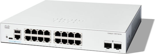 Cisco Catalyst C1300-16T-2G Managed L2 Switch με 18 Θύρες Gigabit (1Gbps) Ethernet και 2 SFP Θύρες - Image 3