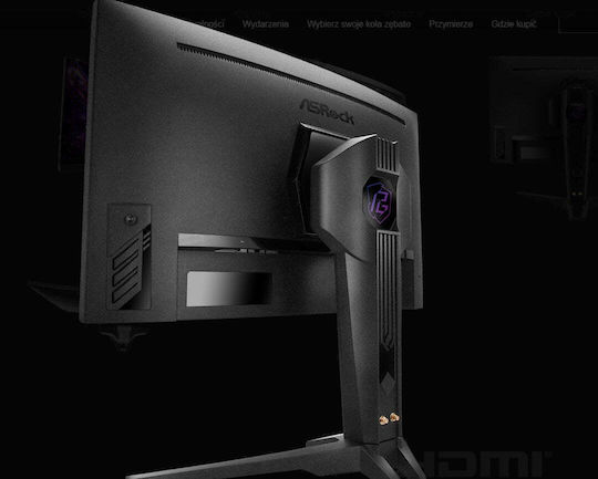 ASRock Phantom Gaming PG27QRT2A VA HDR Curved Gaming Monitor 27" QHD 2560x1440 180Hz με Χρόνο Απόκρισης 5ms GTG - Image 2