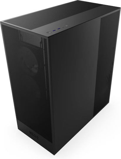 NZXT H7 Flow Midi Tower Κουτί Υπολογιστή με Πλαϊνό Παράθυρο Μαύρο - Image 5
