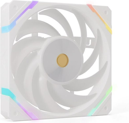 Valkyrie V12F Case Fan 120mm με ARGB Φωτισμό και Σύνδεση 4-Pin PWM Λευκό - Image 3