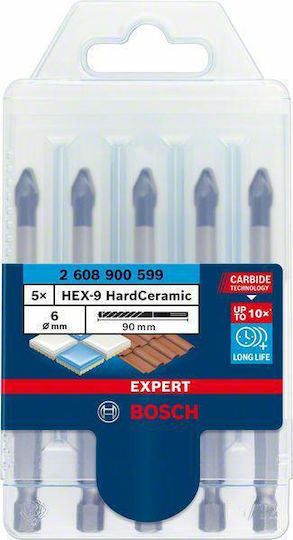 Bosch Expert HEX-9 HardCeramic 2608900599 6x90mm 5τμχ - Image 2