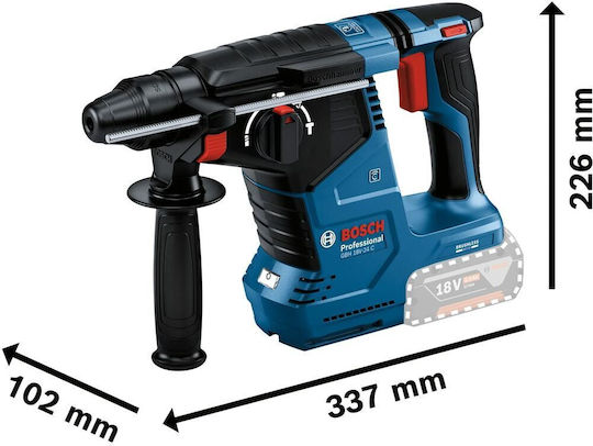 Bosch GBH 18V-24 C Κρουστικό Σκαπτικό Πιστολέτο Μπαταρίας 18V Solo με Υποδοχή SDS Max 0611923003 - Image 9