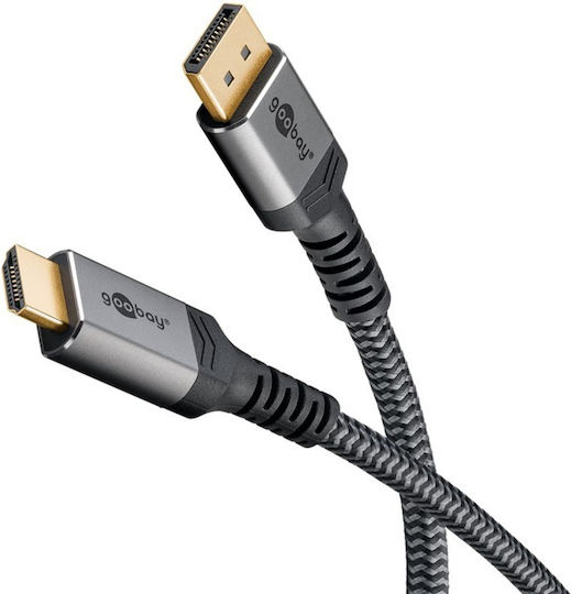 Goobay HDMI 2.0 Cable HDMI male - HDMI male 2m Γκρι 65269 - Image 3