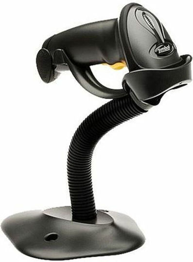 Zebra Ls2208 Scanner Χειρός Ενσύρματο με Δυνατότητα Ανάγνωσης 1D Barcodes LS2208-SR20007R-UR