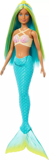 Barbie Light Blue Mermaid Tail and Tiara Κούκλα Dreamtopia Blue Tail για 3+ Ετών 30εκ. HRR03 - Image 2