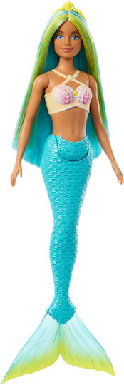 Barbie Light Blue Mermaid Tail and Tiara Κούκλα Dreamtopia Blue Tail για 3+ Ετών 30εκ. HRR03 - Image 3