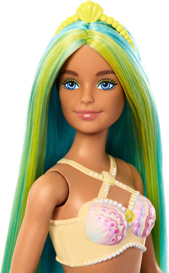 Barbie Light Blue Mermaid Tail and Tiara Κούκλα Dreamtopia Blue Tail για 3+ Ετών 30εκ. HRR03 - Image 4