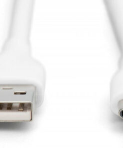 Alternative view of Digitus USB 2.0 Cable USB-C male - USB-A / USB-C 60W Λευκό 1m AK-300340-010-W