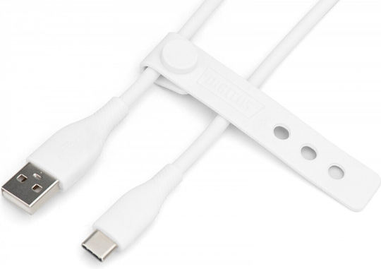 Digitus USB 2.0 Cable USB-C male - USB-A / USB-C 60W Λευκό 1m AK-300340-010-W - Image 3