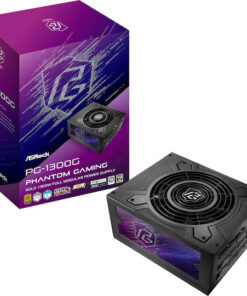 ASRock Phantom Gaming PG-1300G 1300W Μαύρο Τροφοδοτικό Υπολογιστή Full Modular 80 Plus Gold