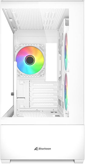 Sharkoon MK6 RGB Micro Tower Κουτί Υπολογιστή με Πλαϊνό Παράθυρο Λευκό - Image 2