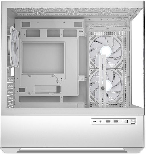 Sharkoon MK6 RGB Micro Tower Κουτί Υπολογιστή με Πλαϊνό Παράθυρο Λευκό - Image 4