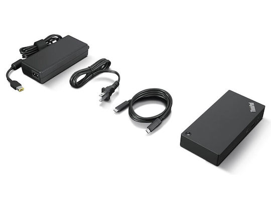Lenovo ThinkPad Universal 90W USB-C Docking Station με HDMI/DisplayPort 4K PD Ethernet και συνδεση 3 Οθονών Μαύρο - Image 6